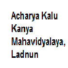 Acharya Kalu Kanya Mahavidyalaya, Ladnun