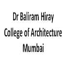 Dr Baliram Hiray College of Architecture, Mumbai