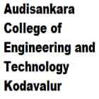 Audisankara College of Engineering and Technology, Kodavalur